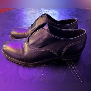 Moma Italian made black leather shoes size 36.5